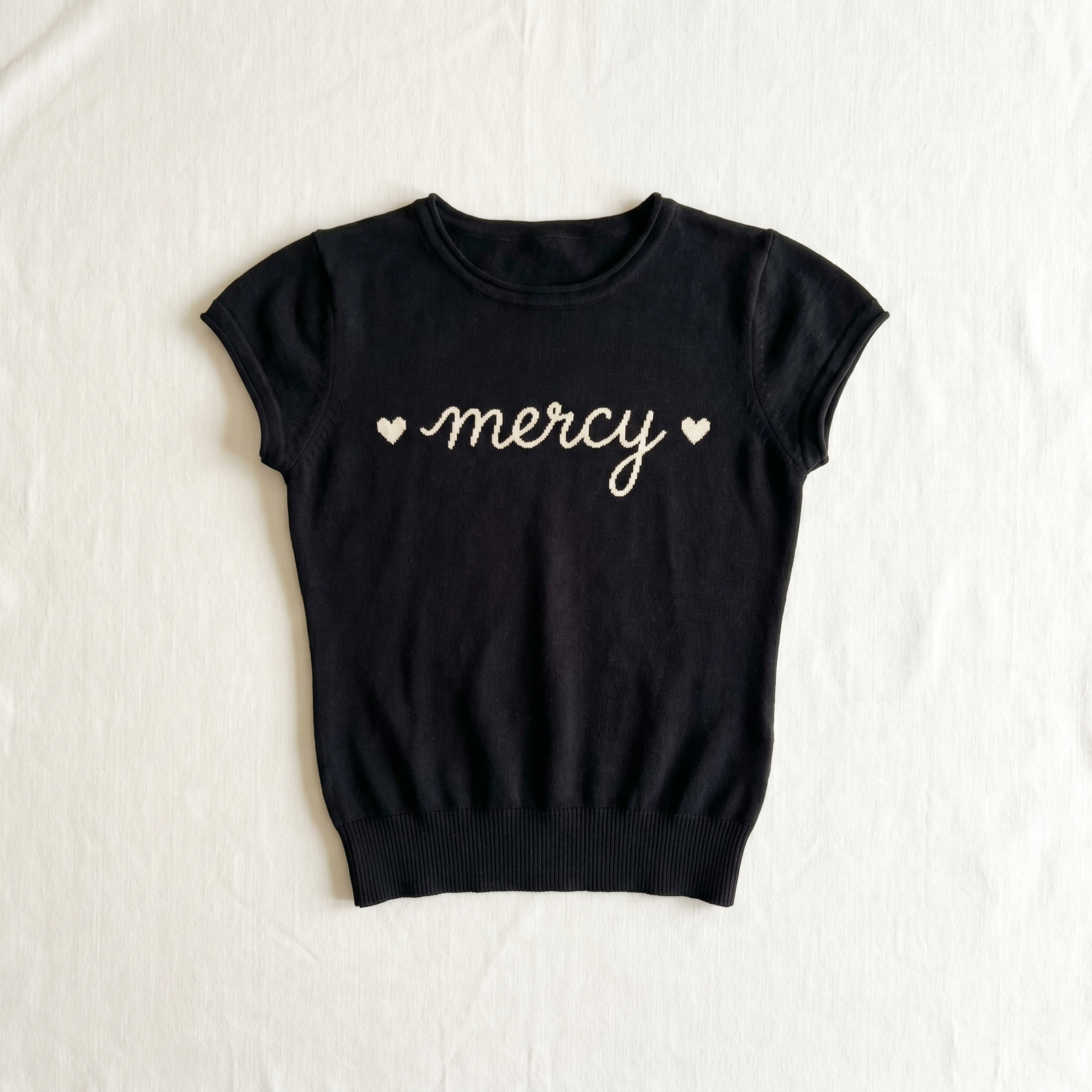 Mercy Knit Tee flat-lay